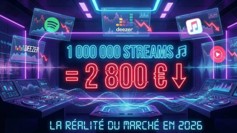 Combien rapporte 1 million de streams en 2026 ? (Spotify, Apple Music, Deezer, YouTube)