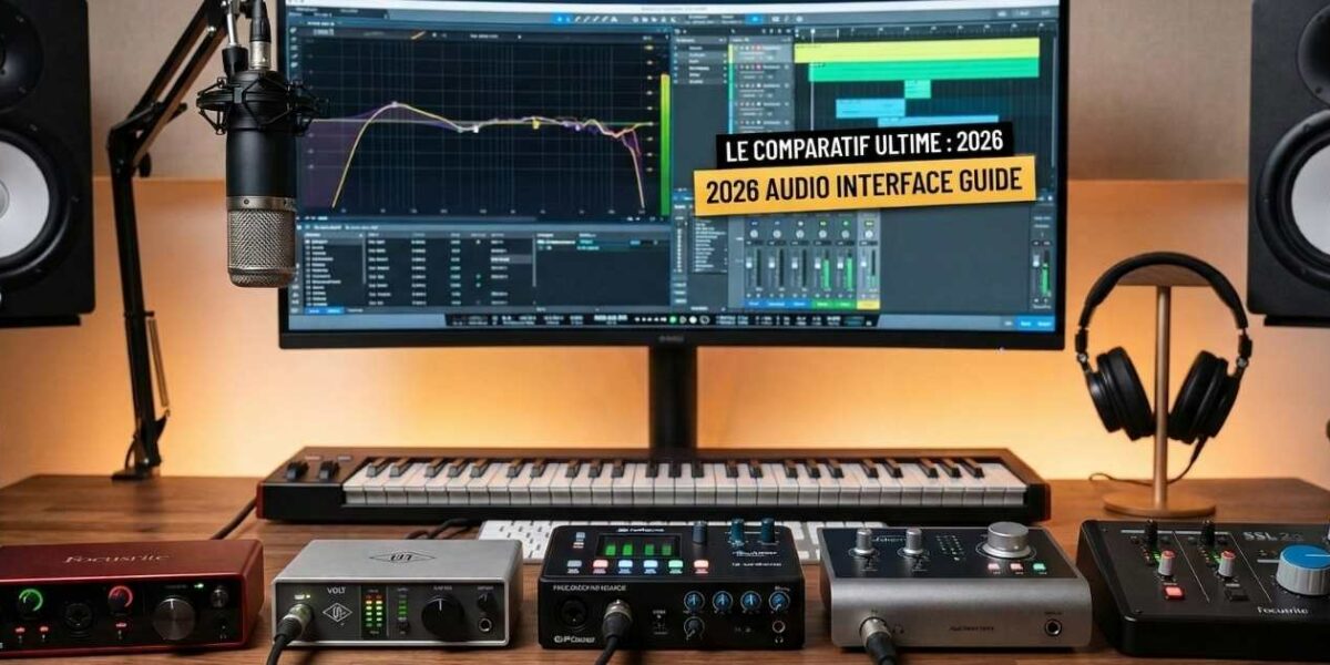 Carte son home studio : les meilleures interfaces audio en 2026