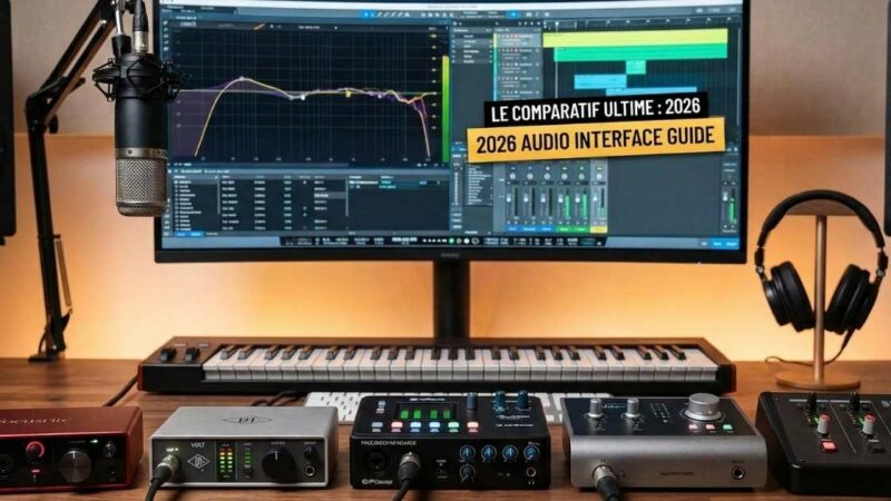 Carte son home studio : les meilleures interfaces audio en 2026