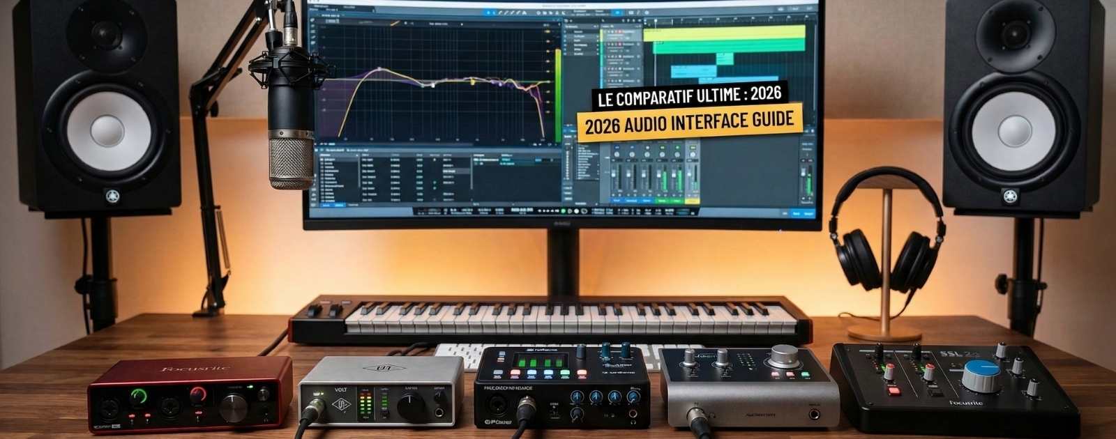 Meilleure interface audio home studio 2026 : comparatif complet