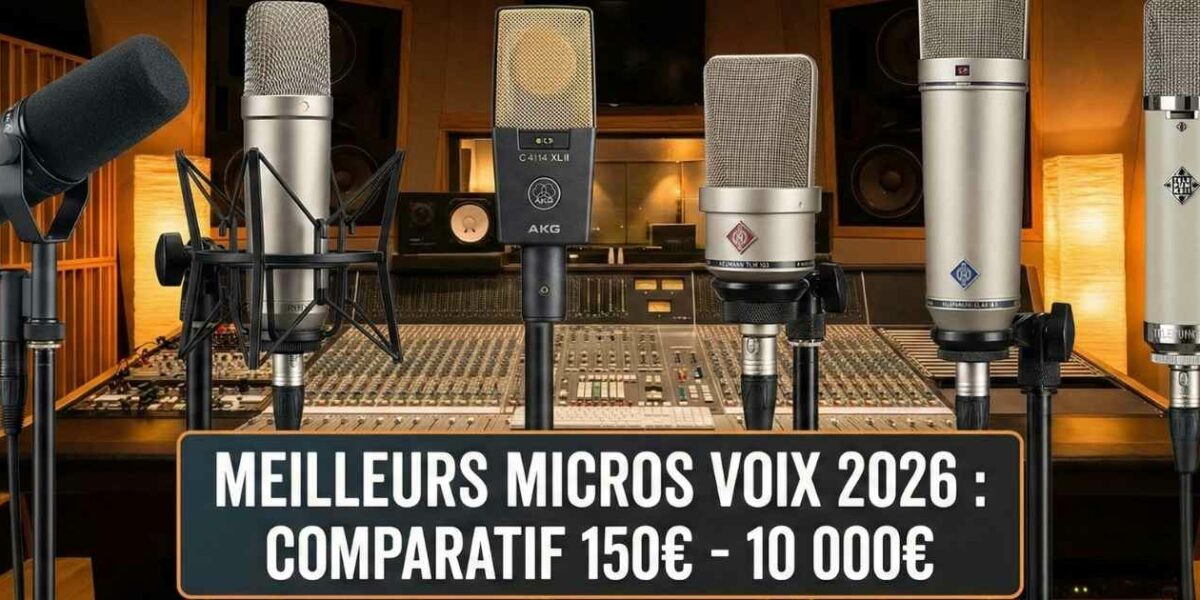 Meilleurs Micros Voix 2026 : Comparatif de 150€ à 10 000€