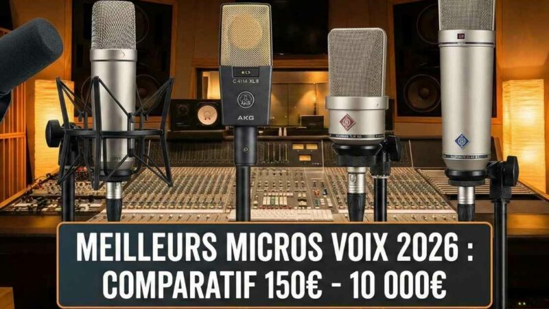 Meilleurs Micros Enregistrement Voix 2026 : Comparatif de 150€ à 10 000€