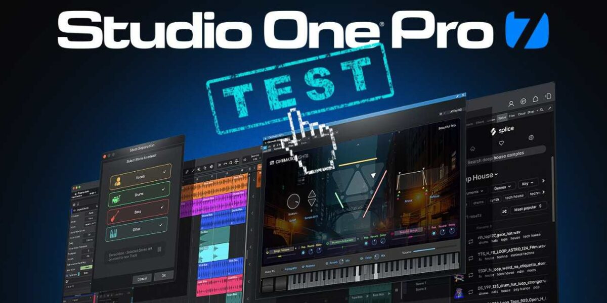 PreSonus Studio One Pro 7 [Test complet]