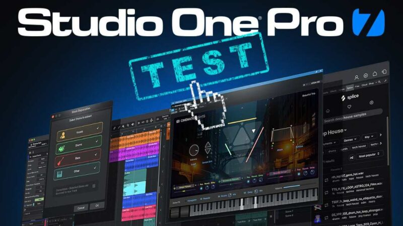 PreSonus Studio One Pro 7 [Test complet]