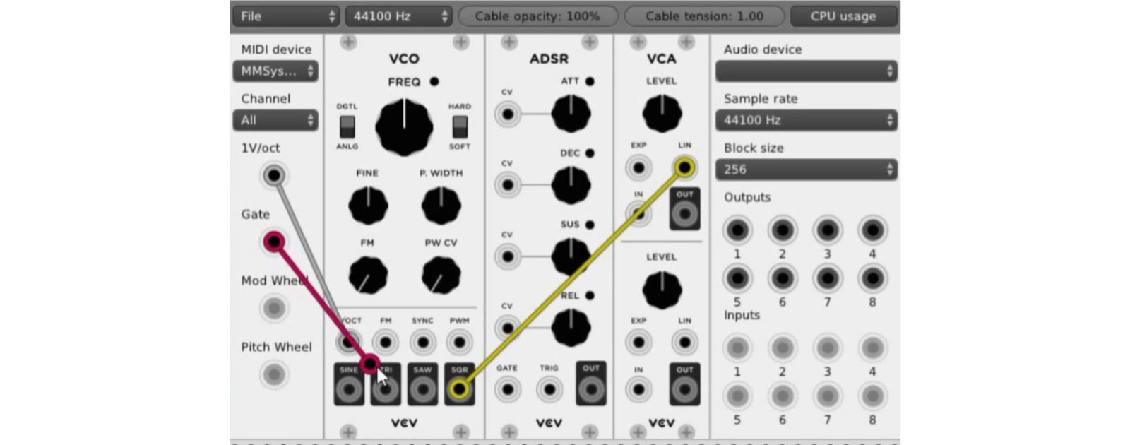 Simple Vcv Rack Example VCV Rack : Test & Présentation simple