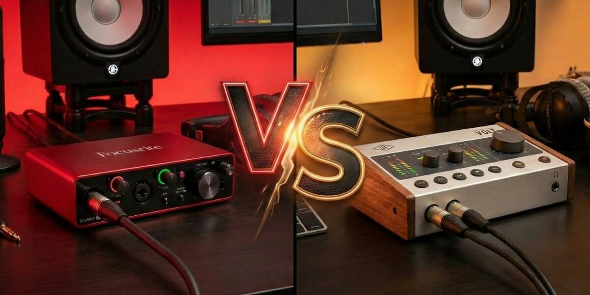 Focusrite Scarlett vs UA Volt : Le comparatif ultime 2026